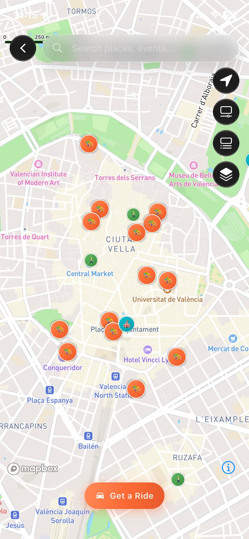 Valencia App - Map View